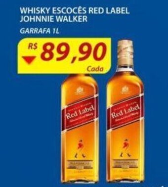 Assaí Atacadista Whisky Escocés Red Label Johnnie Walker 1L oferta