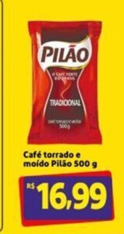 Extra Supermercado Café Torrado e Moido Pilão 500g oferta