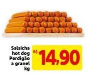 Extra Supermercado Salsicha Hot Dog Perdigão a granel 1kg oferta
