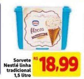 Extra Supermercado Sorvete Nestlé linha Tradicional 1.5L oferta