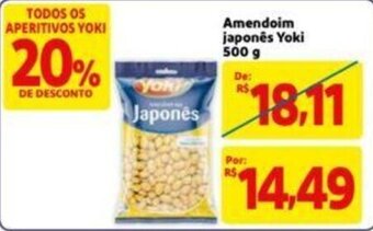 Extra Supermercado Amendoim Japones Yoki 500g oferta