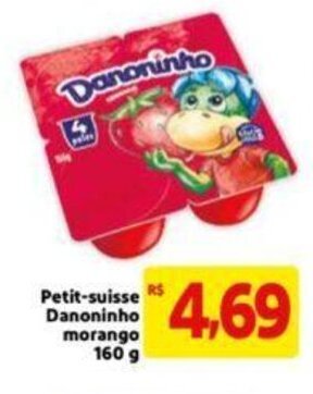 Extra Supermercado Petit Suisse Danoninho Morango 160g oferta