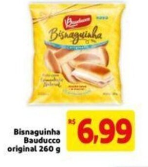 Extra Supermercado Bisnaguinha bauducco original 260g oferta