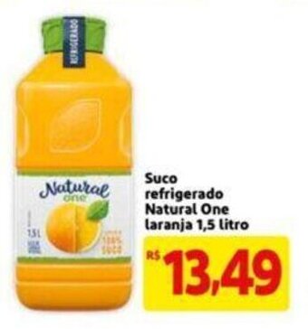 Extra Supermercado Suco refrigerado Natural One Laranja 1.5L oferta