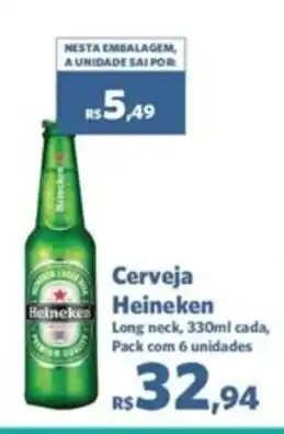 Sam's Club Cerveja Heineken 330ml com 6 unidades oferta