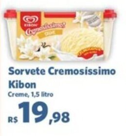 Sam's Club Sorvete Cremosissimo Kibon 1.5L oferta