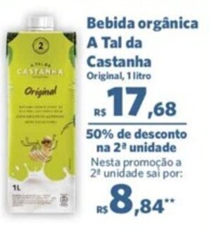 Sam's Club Bebida Orgânica A Tal da Castanha 1L oferta