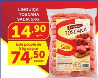 Roldão Linguiça toscana sadia 5kg oferta