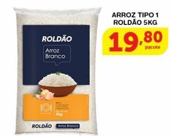 Roldão Arroz tipo 1 roldão 5kg oferta