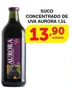 Suco concentrado de uva aurora 1,5l