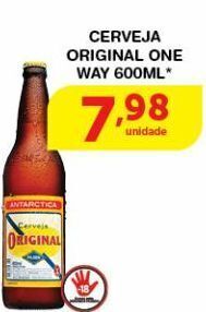 Roldão Cerveja original one way 600ml oferta