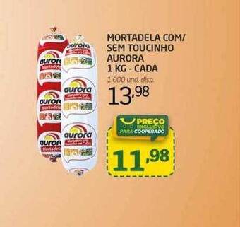 Cooper Mortadela com-sem toucinho aurora oferta