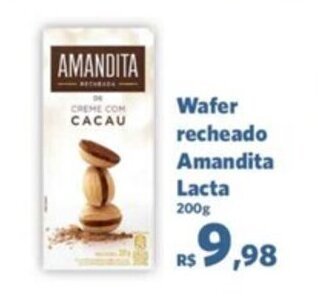 Sam's Club Wafer Recheado Amandita lacta 200g oferta