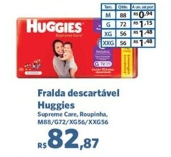 Sam's Club Fralda descartavel Huggies oferta