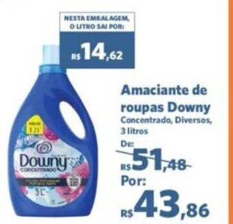 Sam's Club Amaciante de roupas Downy 3L oferta