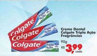 Big Box Creme dental colgate tripla ação fragrâncias oferta