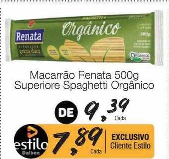 Supermercado Dalben Macarrão renata superiore spaghetti orgânico oferta