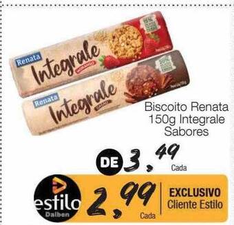 Supermercado Dalben Biscoito renata integrale sabores oferta