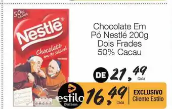 Supermercado Dalben Chocolate em pó nestlé dois frades 50% cacau oferta