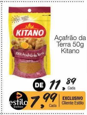 Supermercado Dalben Açafrão da terra kitano oferta