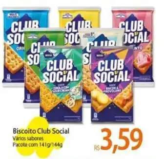 Atacadão Biscoito Club Social 141g, 144g oferta
