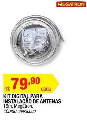 Leroy Merlin Kit Digital Para Instalação De Antenas Megatron oferta