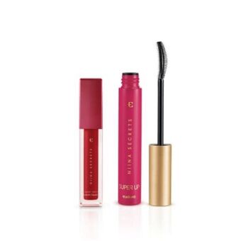 Eudora Kit niina skinny matte vermelho + máscara de cílios super up oferta