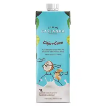Ourinhos Hipermercado Leite vegetal caju + coco a tal da castanha 1l oferta