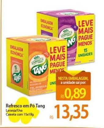 Atacadão Refresco em pó Tang 15x18g oferta