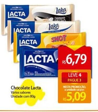 Atacadão Chocolate Lacta 80g oferta