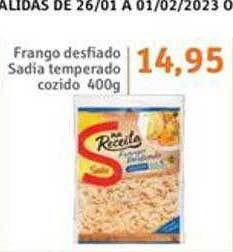 Sonda Frango desfiado sadia temperado cozido oferta