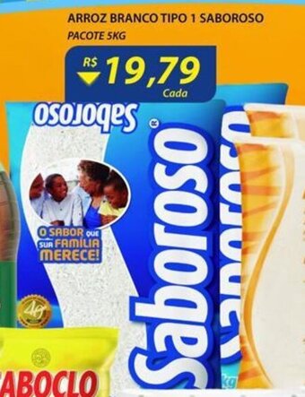 Assaí Atacadista Arroz branco Tipo 1 Saborosa pacote 5kg oferta