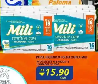 Assaí Atacadista Papel Higiénico Folha Dupla Mili oferta