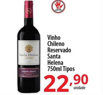 Akki Atacadista Vinho chileno reservado santa helena tipos oferta