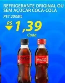 Assaí Atacadista Refrigerante Original ou sem Açúcar Coca Cola 200ml oferta