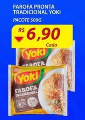 Assaí Atacadista Farofa Pronta Tradicional Yoki 500g oferta
