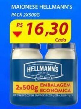Assaí Atacadista Maionese Hellmann's 2x500g oferta