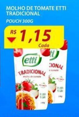 Molho de Tomate Etti 300g Tradicional