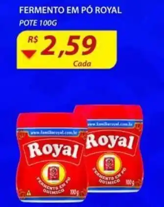 Assaí Atacadista Fermento em pó Royal 100g oferta