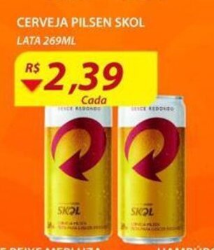Assaí Atacadista Cerveja Pilsen Skol 269ml oferta