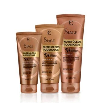 Eudora Kit nutri óleos poderosos shampoo + condicionador + tratamento overnight oferta