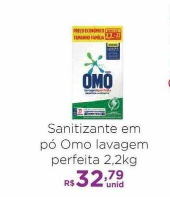 Sanitizante em pó omo lavagem perfeita