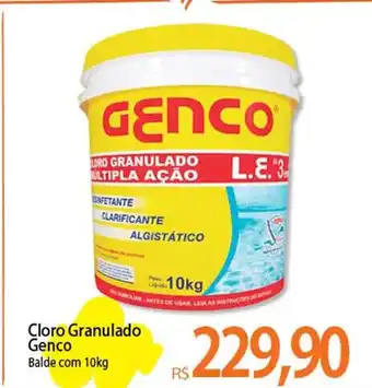 Atacadão Cloro Granulado Genco 10kg oferta