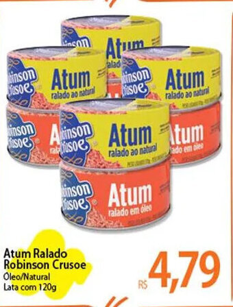 Atacadão Atum Ralado Robinson Crusoe 120g oferta