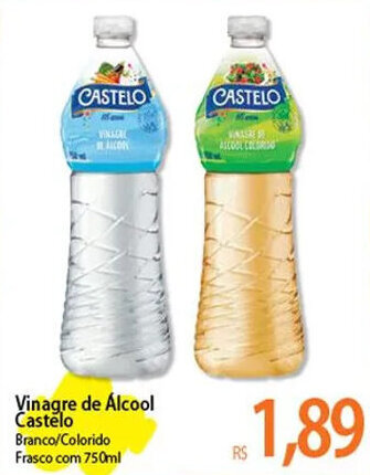 Atacadão Vinagre de Álcool Castelo 750ml oferta