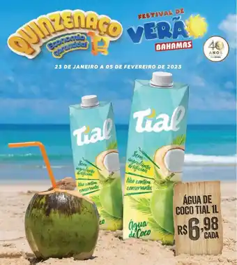 Bahamas Supermercados Água de coco tial oferta