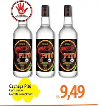 Atacadão Cachaça Pitú 965ml oferta