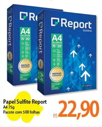 Atacadão Papel Sulfite Report A4 75G oferta