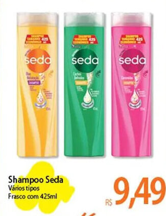 Atacadão Shampoo Seda 425ml oferta
