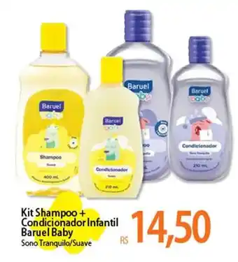 Atacadão Kit Shampoo + Condicionador Infantil Baruel Baby oferta